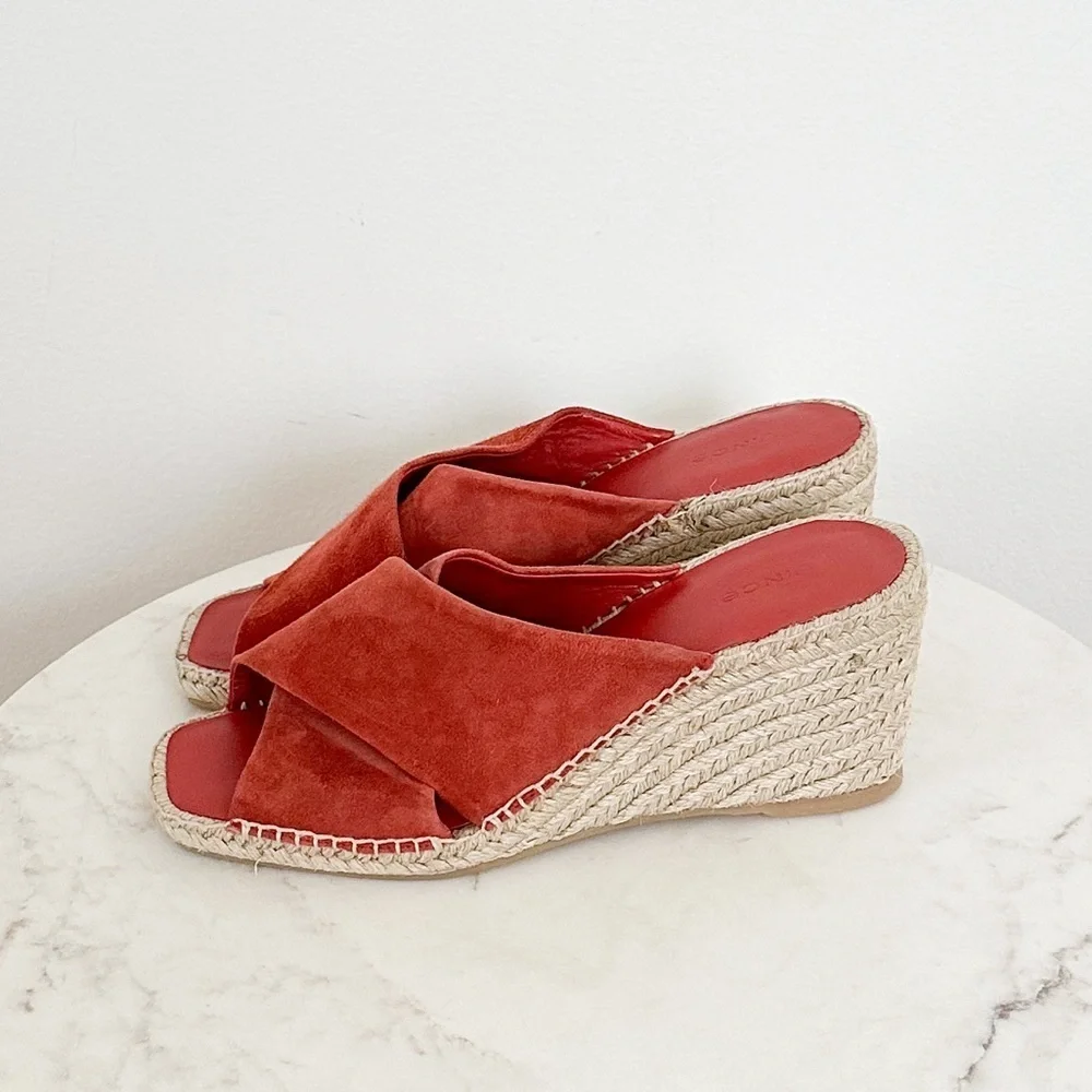 NEW Vince Gaelan Wedge Espadrille Sandals Size 10